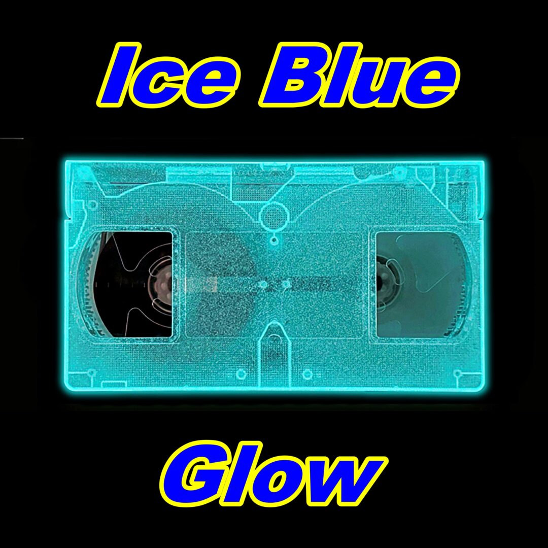 Glow In The Dark - Ice Blue VHS Shell w/T-130 Tape