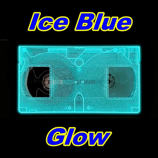 Glow In The Dark - Ice Blue VHS Shell w/T-130 Tape
