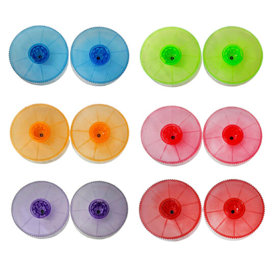 VHS Transparent Colored Spool Sets w/Leader Tape