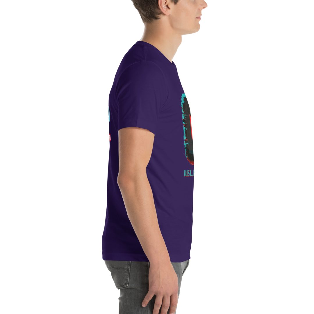 “Just Press Play” (#2) T-Shirt (VHS is LIFE logo on back) - Image 4