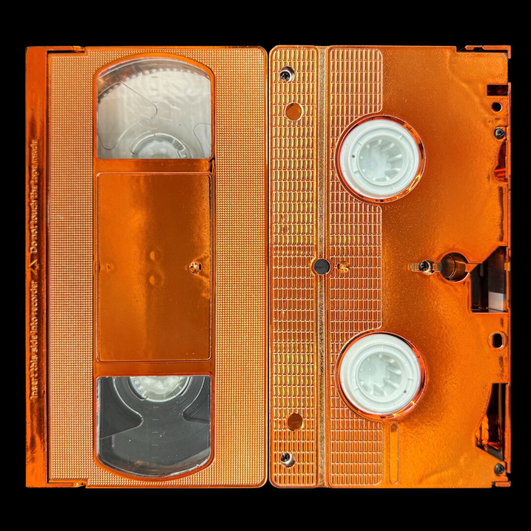 Metallic Burnt Orange VHS Shell w/T-150 Tape