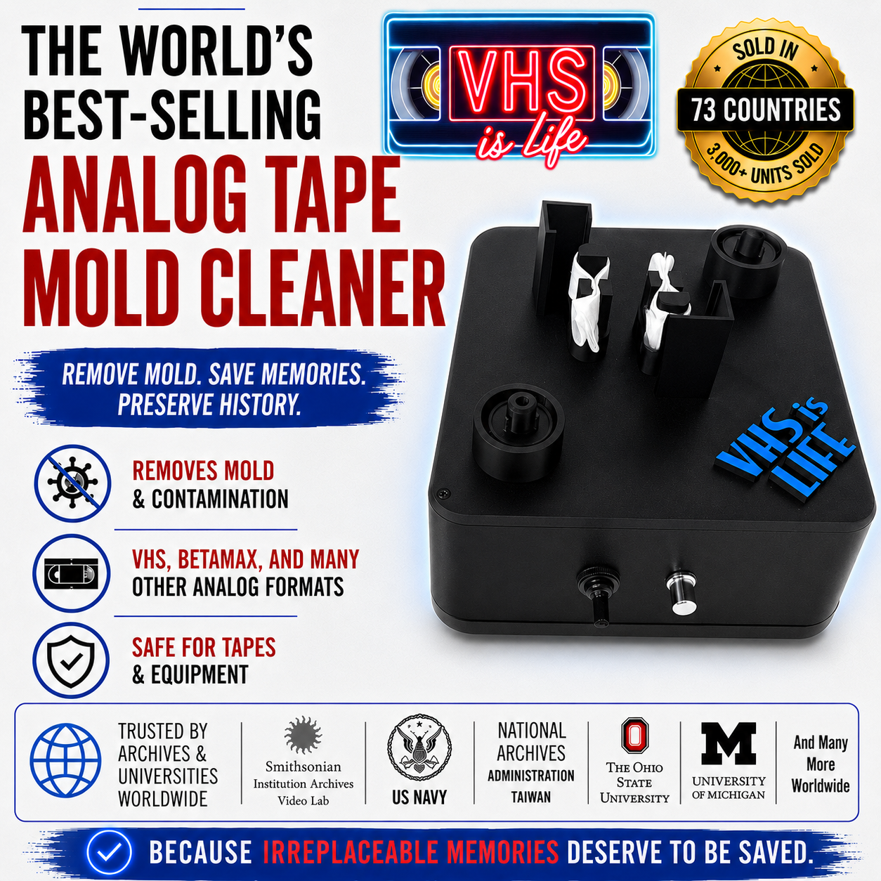 VHS is LIFE Analog Tape Mold Cleaner