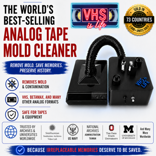 VHS is LIFE Analog Tape Mold Cleaner w/Vacuum Bundle