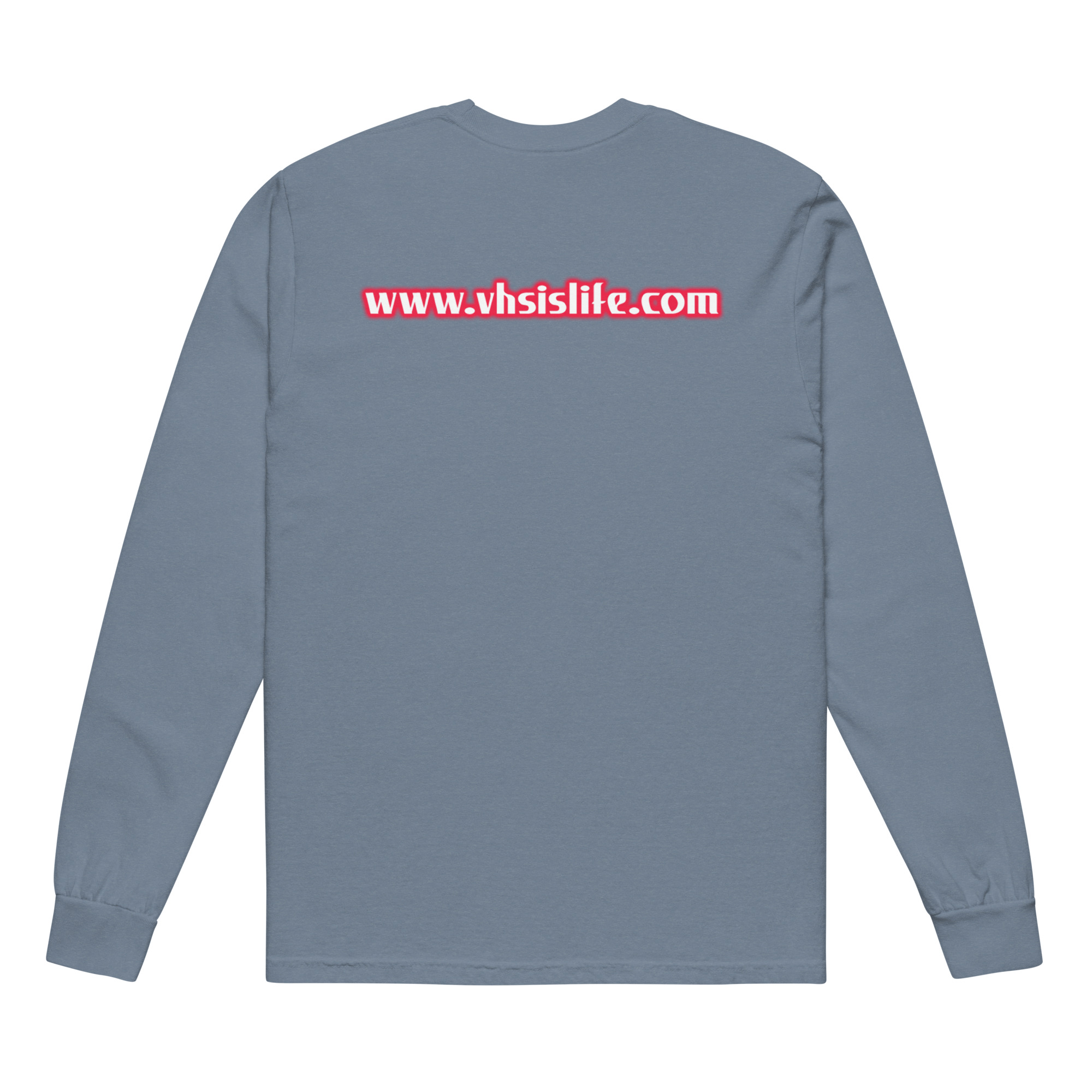VHS is LIFE Logo Long Sleeve T-Shirt - Image 4