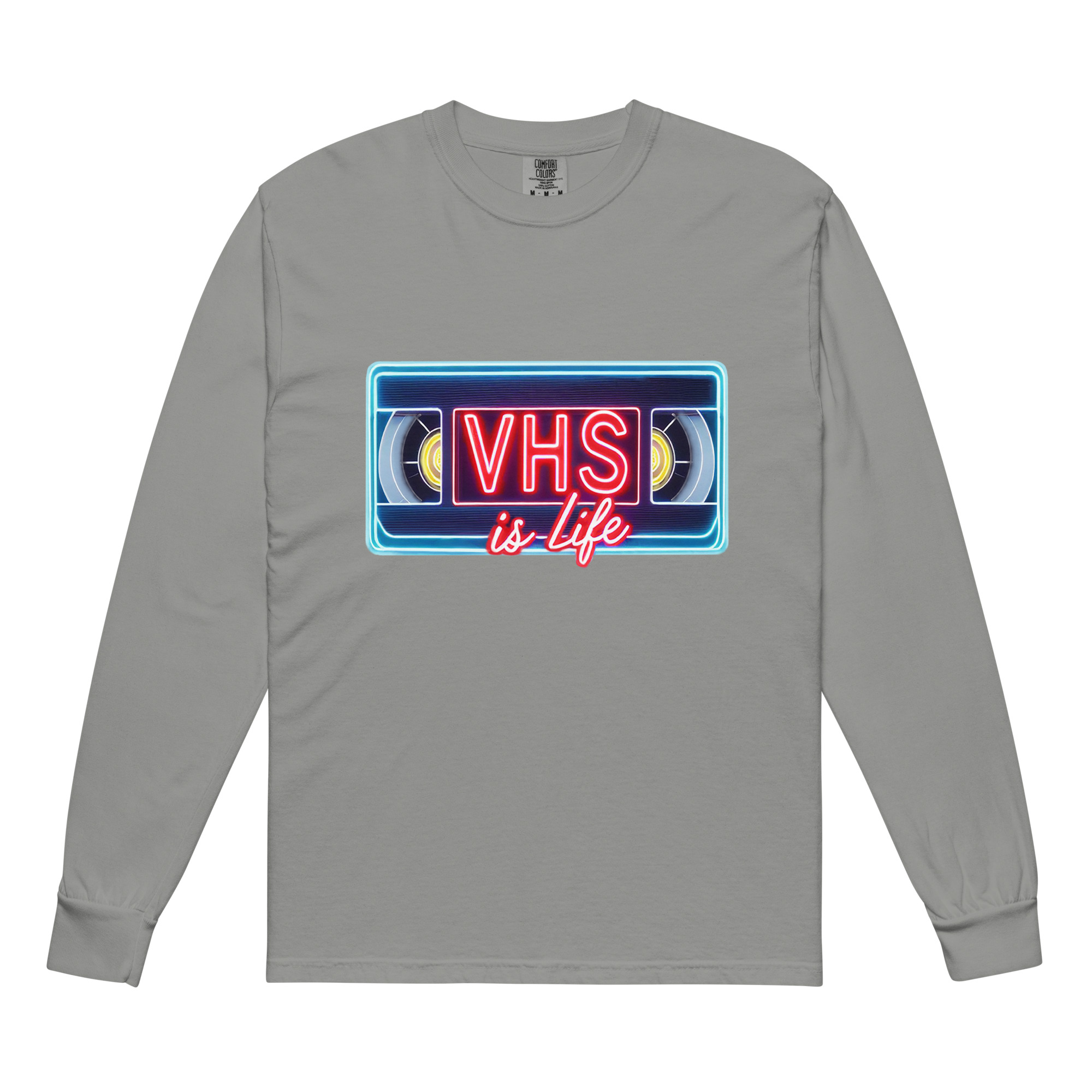 VHS is LIFE Logo Long Sleeve T-Shirt - Image 7
