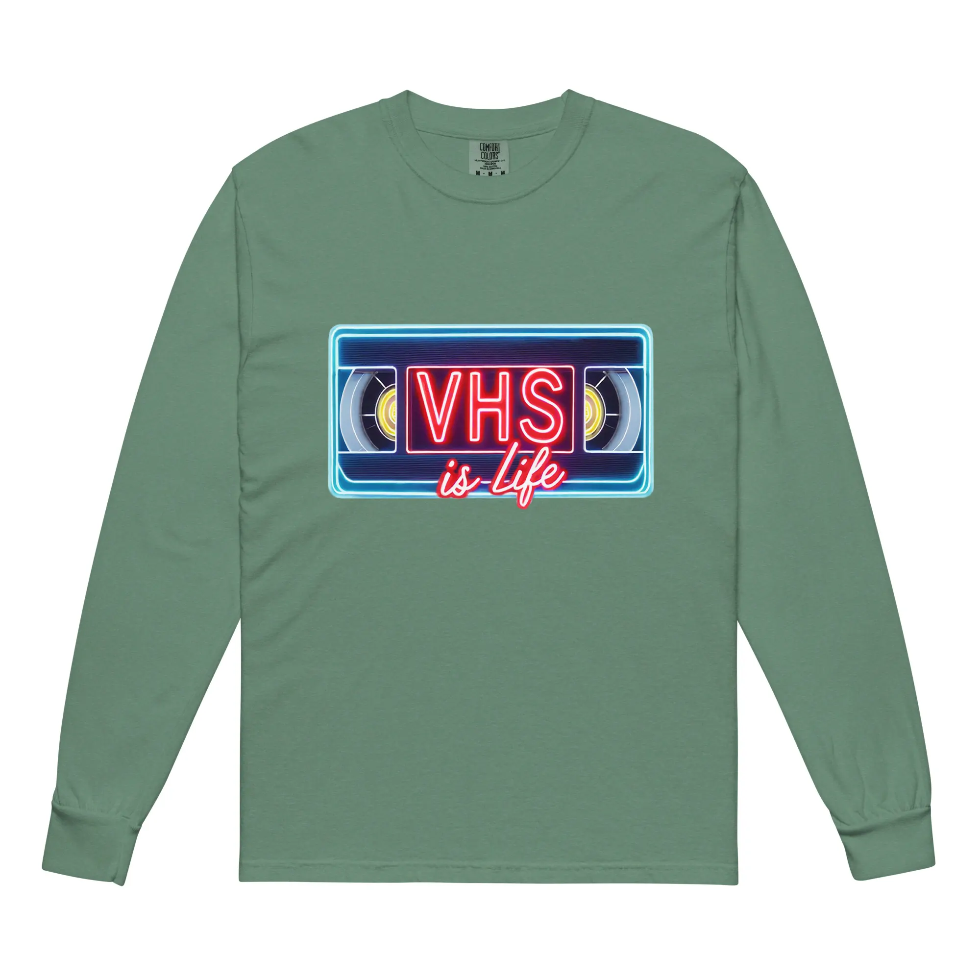 VHS is LIFE Logo Long Sleeve T-Shirt - Image 5