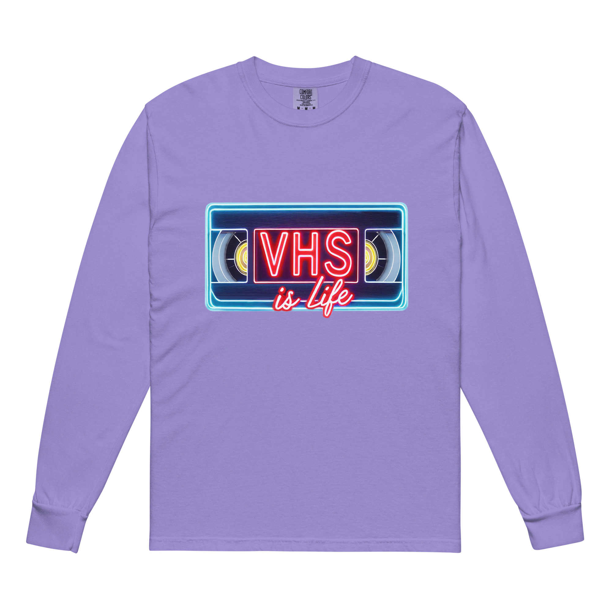 VHS is LIFE Logo Long Sleeve T-Shirt - Image 9
