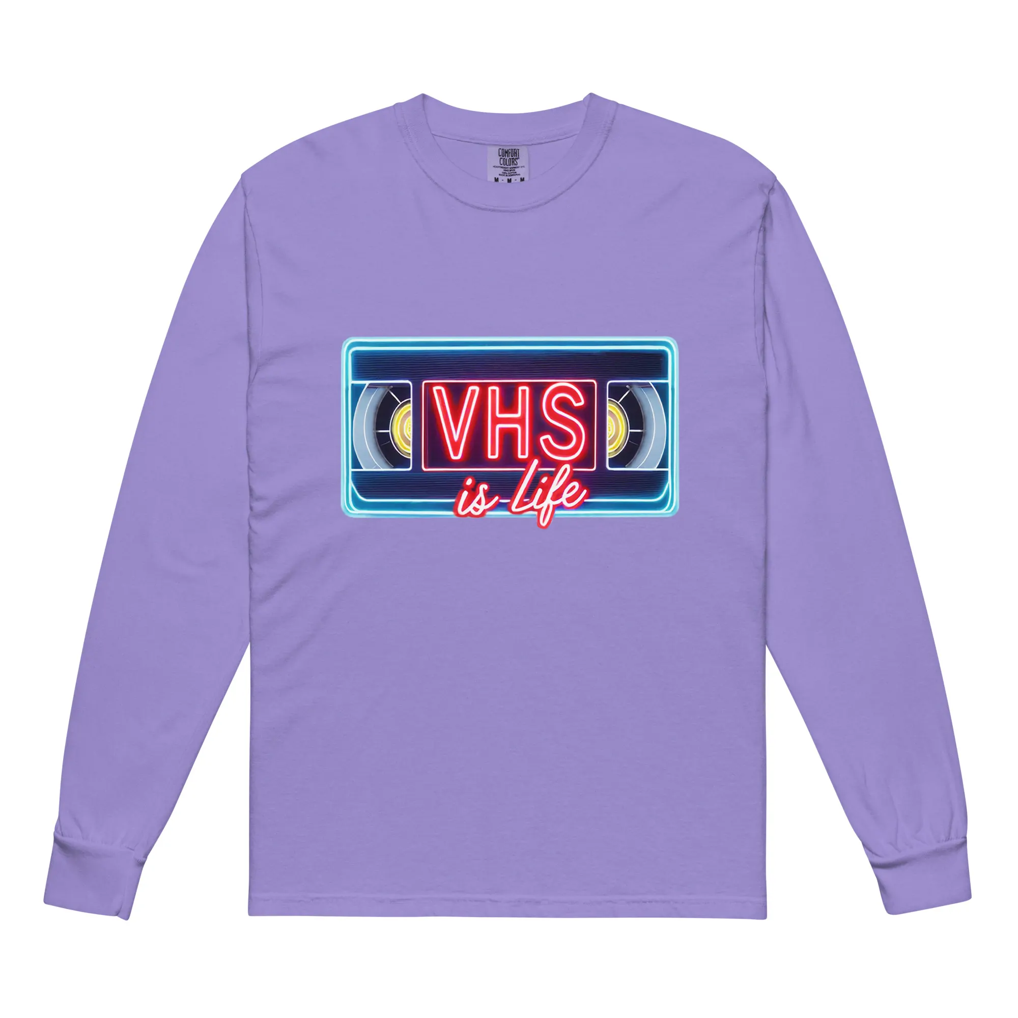 VHS is LIFE Logo Long Sleeve T-Shirt - Image 9