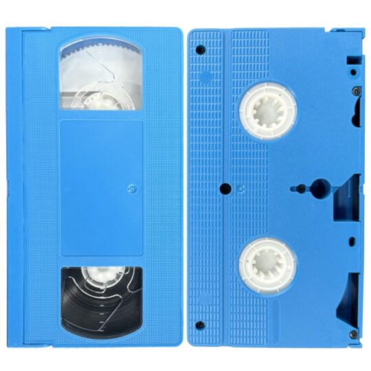 Solid Blue VHS Shell w/T-160 Tape