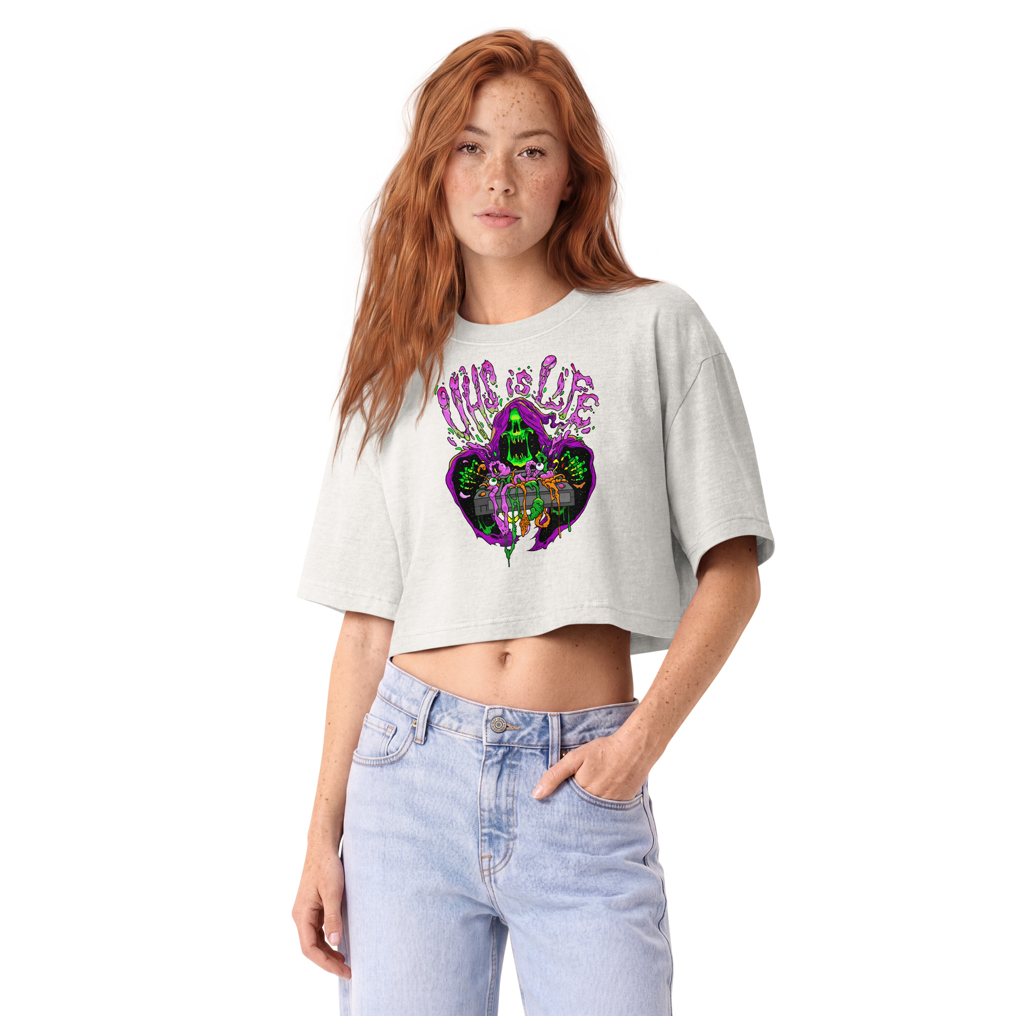 Grim Reaper Cropped Tee - Image 9
